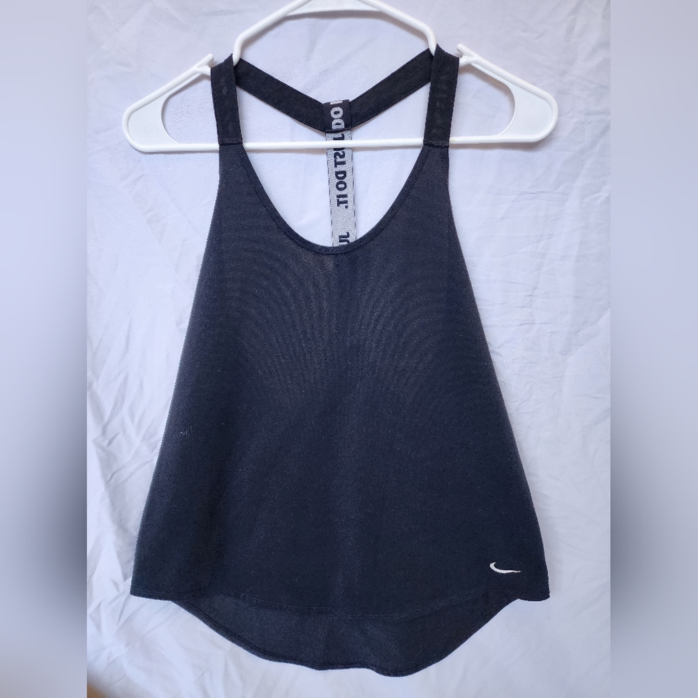 Nike Dri-fit Loose Black Tank Womens Size L